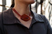 Collier Cordon Fusion-Rouge